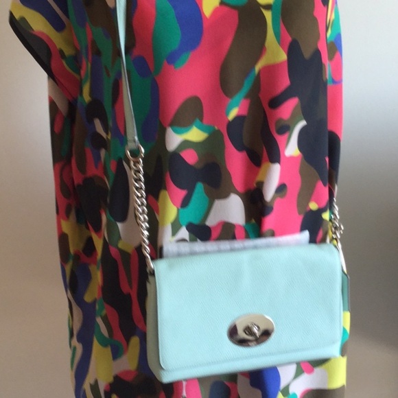 Coach Seaglass (Light green) Pebbled Leather Crosstown Crossbody 53083 $350 - Picture 7 of 7